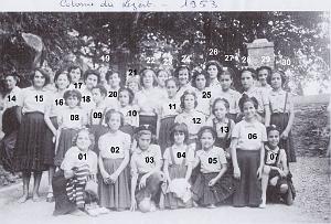 COLO LE LEZERT CASTRES TARN DAMES AFRICAINES MARAVAL 1953 N01